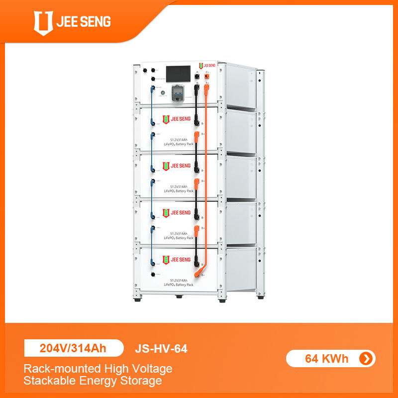 Rackmontierbarer Hochspannungs-stapelbarer Lithium-Akku für Solar